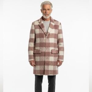 BoohooMAN Plaid Coat